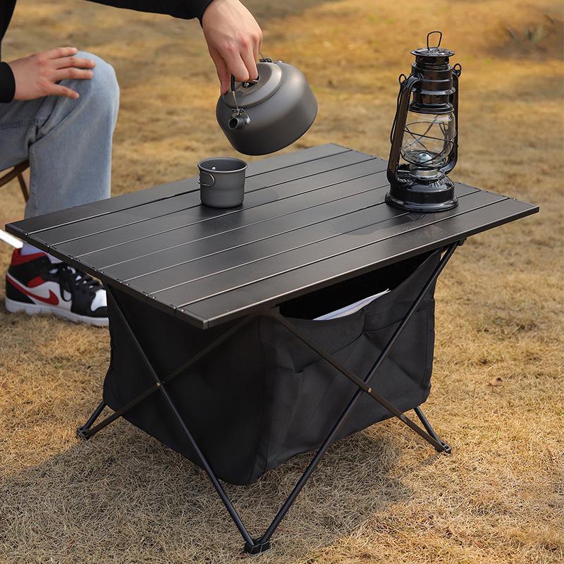 Portable Aluminum Folding Outdoor Table for Camping, Picnics, and BBQs