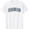 Robinson TX Vintage Athletic Sports JSN2 Navy Print T-Shirt