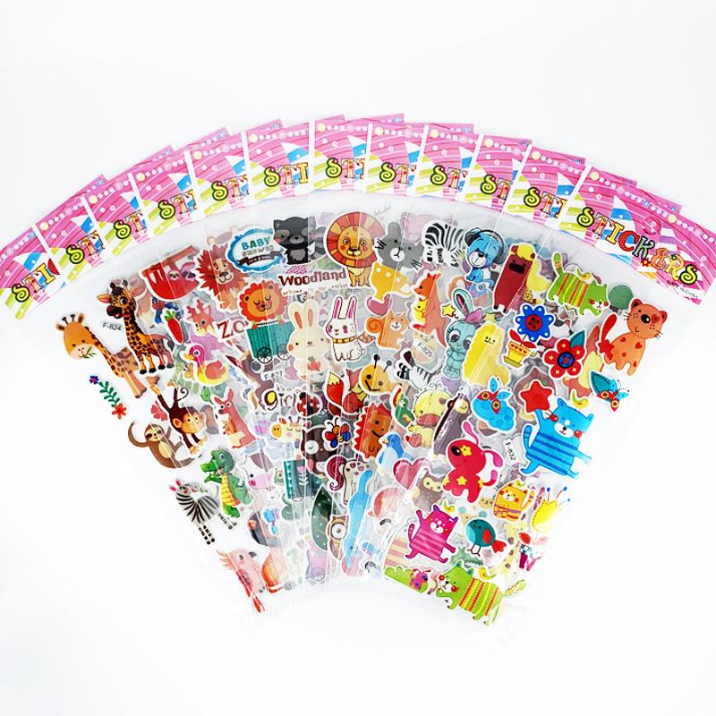 12 Sheets/Set 3D Bubble Dress Up Girls Stickers Cartoon Change Clothes DIY Kawaii Stickers Educational Toys for Kids Girl Gift