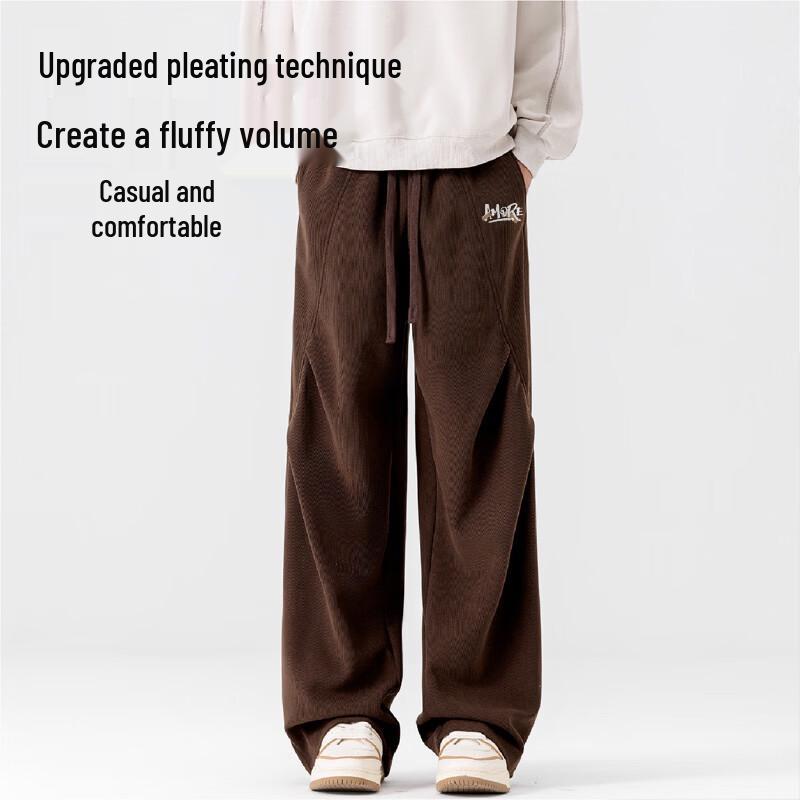 Baleno Men's Chenille Straight-Leg Casual Pants