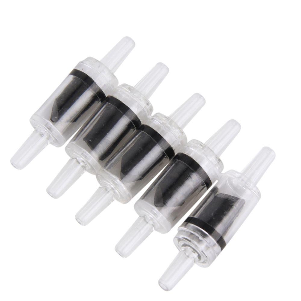 5 PCS Circulate Black Red Plastic Co2 System Aquarium Check Valve One Way Non-Return Air Pump