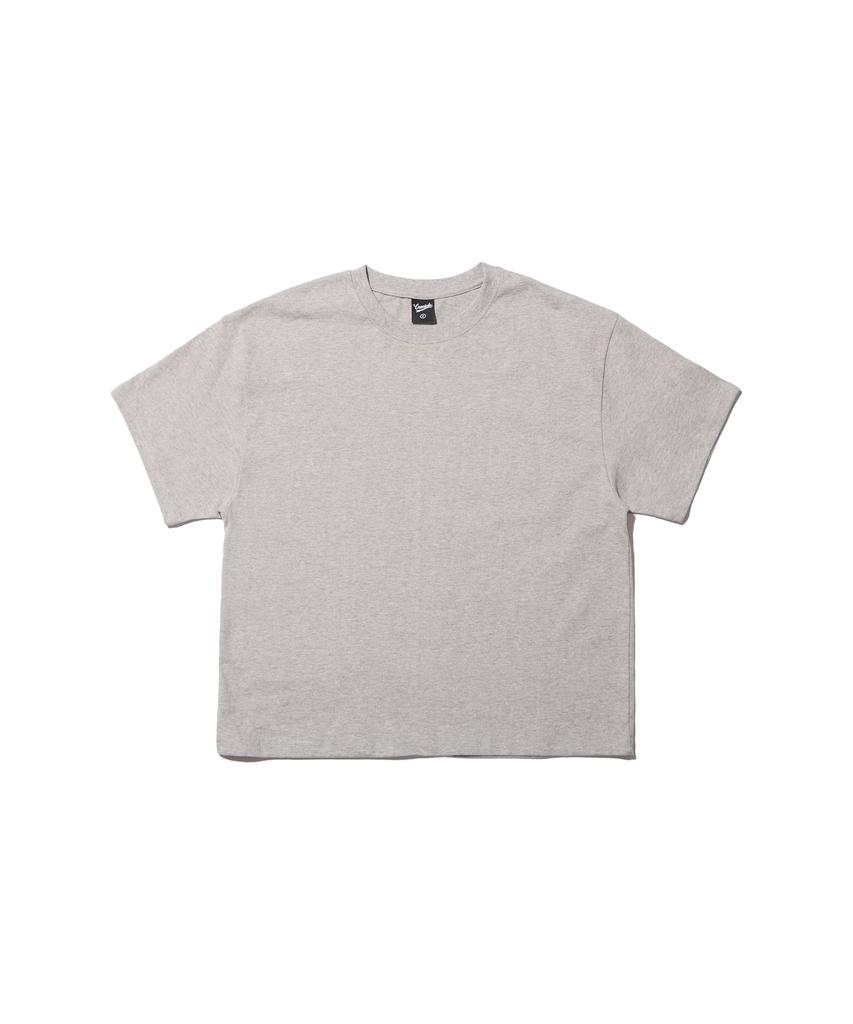 CREAM SODA LAB Men'S Standard Fit Cropped Short Sleeve Tee Gray