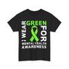 I Wear Green for Mental Health Awareness Shirt, Green Ribbon Men T-shirt