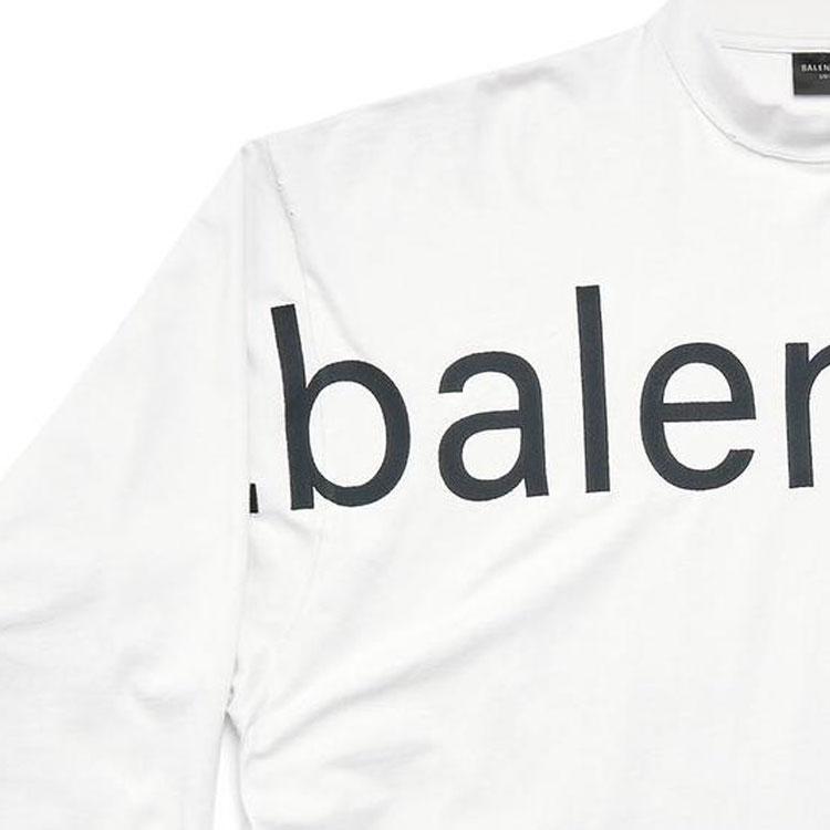 Balenciaga T Shirt Loose Fit Unisex White 739027TOVO19081