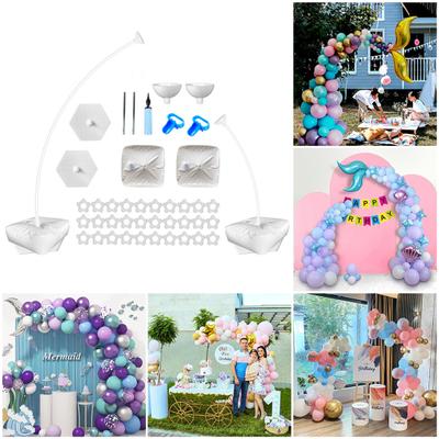 Ballonboogstandaardset Vrij buigen Vorm Stabiel Betrouwbaar Eenvoudige installatie Halve boogballonstandaard Accessoires voor bruiloftsfeesten