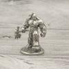 Solid White Copper Tribal Warrior Figurine Retro War Model Desktop Decor Gift for Men