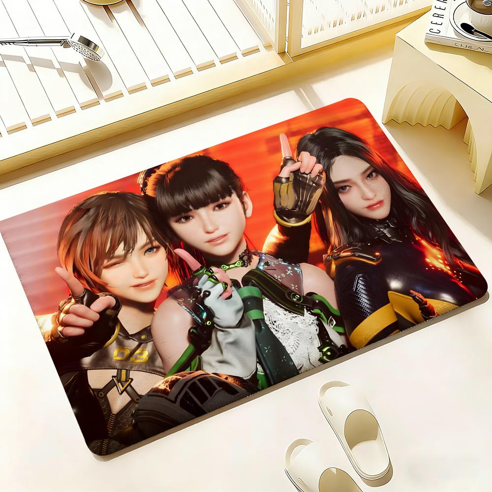 Anime Hot S-Stellar B-Blade Floor Mat Bedroom Living Room Flannel Door Mat Non-Slip Home Decor