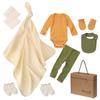 Com conjunto de presente orgânico de 10 peças para bebês, produtos coreanos para bebês