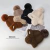 Knitted Wool Hat Women'S Winter Thickened Warm Ear Protection Hat Cute Hairball Pullover Hat Outdoor Cold Protection