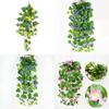 Lifelike Hanging Basket Artificial Flower Morning Glory Vine For Stunning Home Wall Decor
