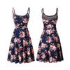 Fuerfits Women's Casual Beach Summer Sleeveless Adjustable Strappy Floral Dress With Premium Quality Comfort