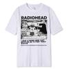 T-shirt Radiohead da Uomo Vintage Classica 100% Cotone Abbigliamento da Uomo per l'Estate T-shirt Hip Hop T-shirt Tendenza Moda