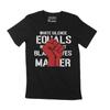 Herren T-Shirt Black Lives Matte Schweigen ist Gewalt BLM Tee