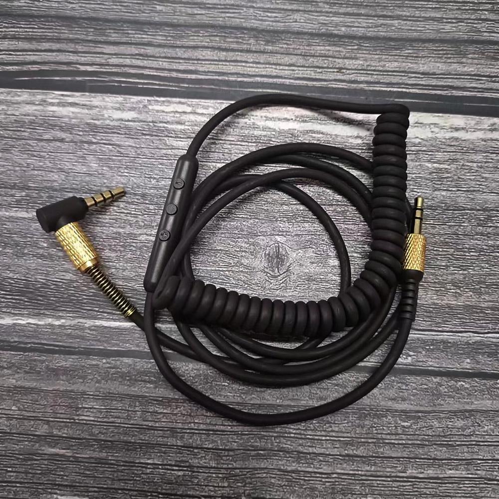 Audiokábel Marshall Monitor Major 2 Major 3 Major 4 fejhallgatóhoz, 3,5 mm-es apa sztereó jack csatlakozóval, 1,25 méter
