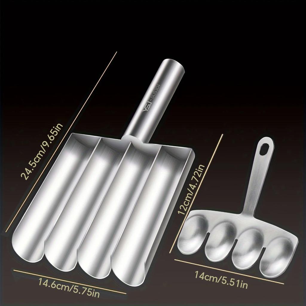 Easy-Release Non-Stick Meatball Maker Set - Manual Meatball Spoon for Effortless Fish Balls-Ideal Kitchen Tool for Home Cooking