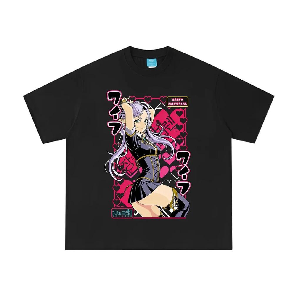 Anime Frieren_ Beyond Journey's End Fern Graphic T-shirt Men Women Clothing Fashion Harajuku Short Sleeve Cotton Summer T-shirts