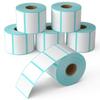 Termisk forsendelsesetikett 700 stk/rull Vanntett klistremerke Bredde 40/50/60/70/80/90/100 mm For bedrifter Hjem Strekkode Adresse Krukkeetiketter