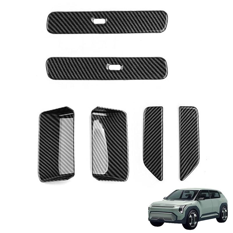 For KIA EV3 2024 2025 Carbon Fiber Pattern Interior Dashboard Central Console Gear Shift Window Button Air Vent Cover RHD/LHDGood Product