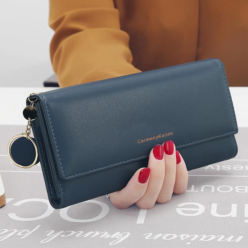 New Fashion Women Wallets Long Style Multi-functional Purse Fresh PU Leather Female Clutch Card Holder