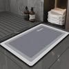 Wavy Marble Quick-Dry Bathroom Mat - Diatom Soft Absorbent Rug for Toilet, Door, and Sink