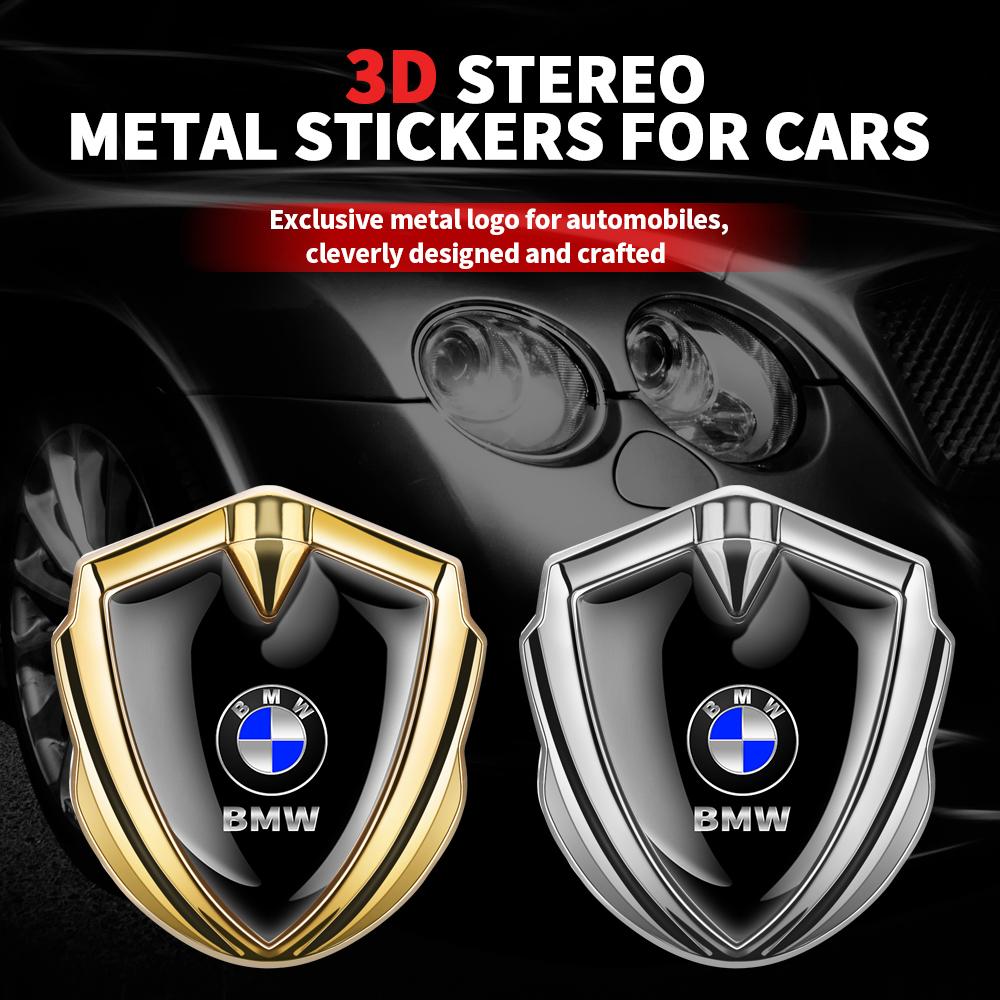 1 pièce 3D Métal Voiture Aile Latérale Bouclier Emblème Badge Logo Autocollant Pour BMW M E46 E90 E60 F30 E39 F10 E87 E36 F20 E34 Accessoires Auto