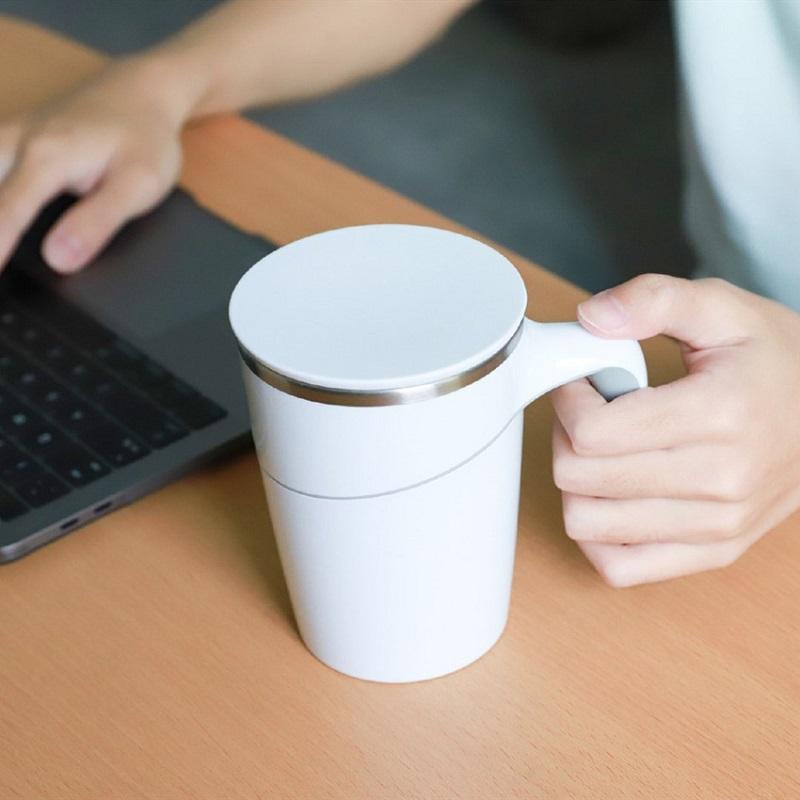 470 ML Mug Fiu Elegant Do Not Roll Ceramics Mug Pouring Cup Magic Sucker Splash Proof Nonslip Abs Double Safe 304 Stainless Mug