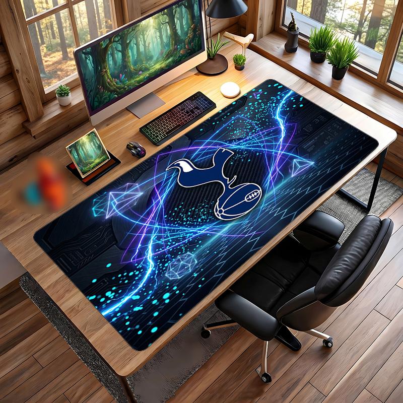Tottenham Hotspur Printed Large Mouse Pad, Non Slip Soft Rubber Gaming Desk Mat for Office Laptop Computer Decor