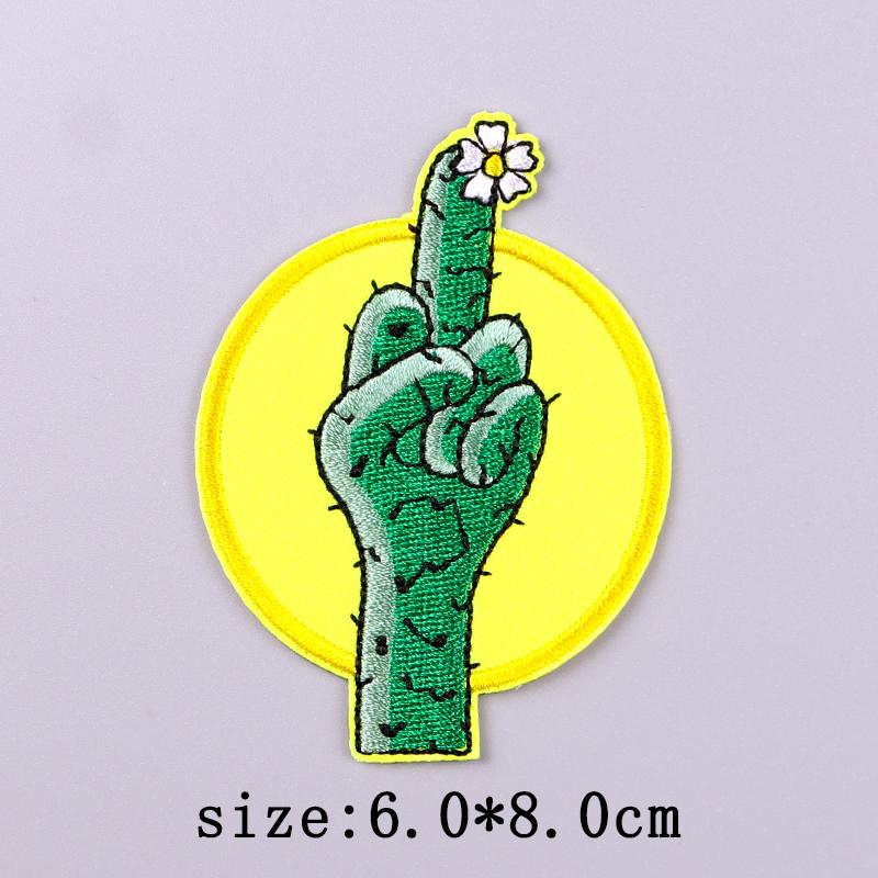 Mushroom Patch Iron On Patches For Clothing Thermoadhesive Patches On Clothes Natural Cartoon Embroidery Patch For Clothes Badge