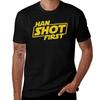 Han Shot First Rubber T-Shirt Mens Graphic T Shirts Anime T Shirts Oversize T Shirt Man Designer T-Shirt