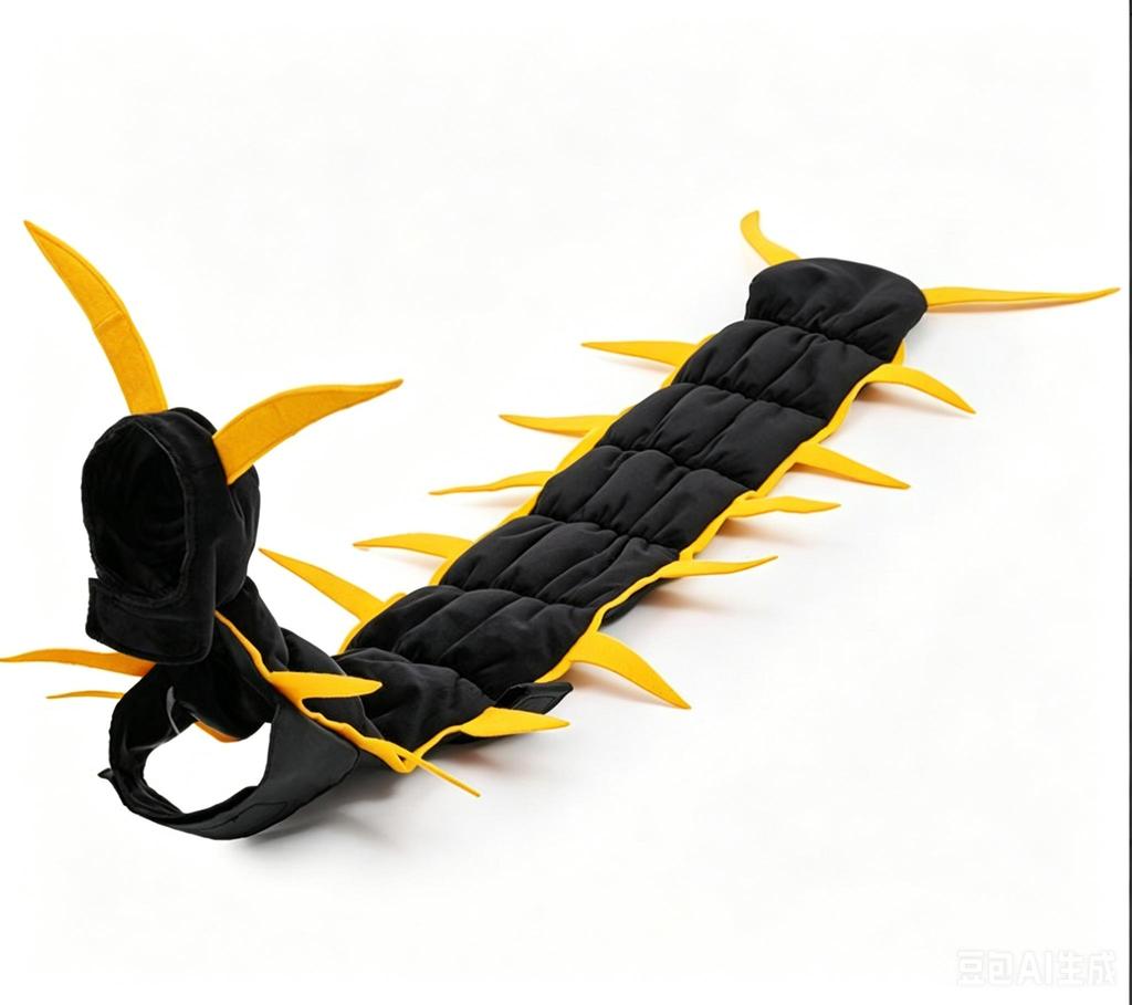 Funny 3D Centipede Pet Costume Halloween Cosplay Adjustable Dress‑up Outfit for Dog Cat Party Photo Decoration