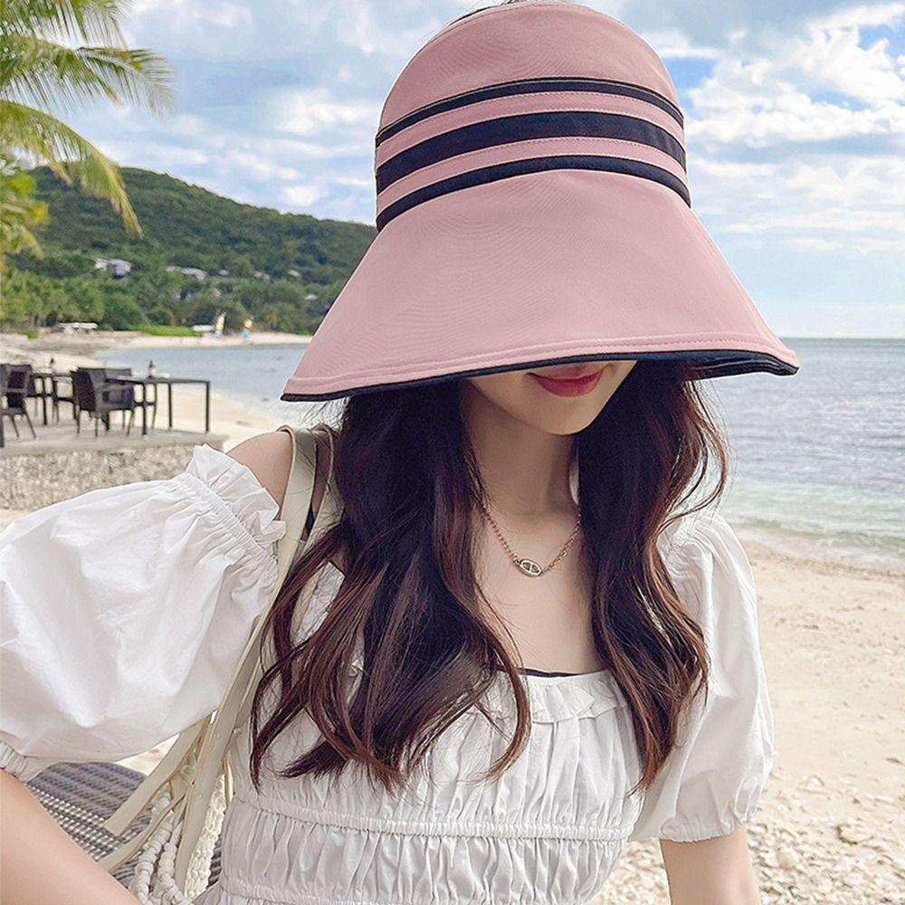 Chapeau de Soleil Pliable Casquette Bob Réglable Chapeau Panama Mode Sports d'Extérieur