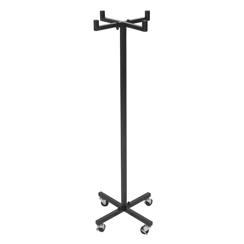 4 Wheeler Fitness Hoop Stand Up Holders with Caster Mobile Gymnastic Hoops Organizer High 120CM/46.8in Kindergarten Equipment