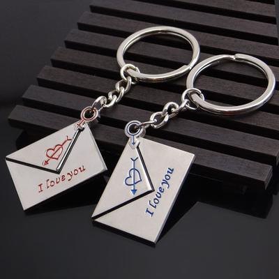 Couples Keychain Boyfriend Girlfriend Keyring Husband Anniversary Women Men Valentine's Day For Lovers Keychain Car Bag Keychain Metal Keychain Gift