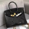 Crocodile Pattern Bag New Fashion and Versatile Hand-held Crossbody Bag Leather Women's Bag