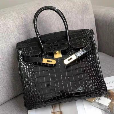 Crocodile Pattern Bag New Fashion and Versatile Hand-held Crossbody Bag Leather Women's Bag