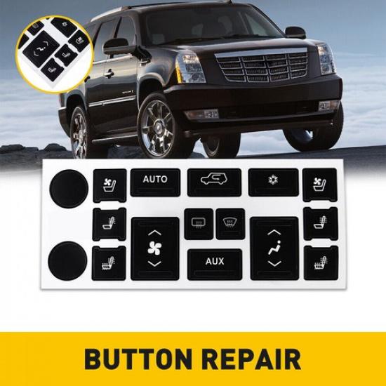 A/C Climate Control Button Repair Decals Sticker For Cadillac Escalade 2007-2014
