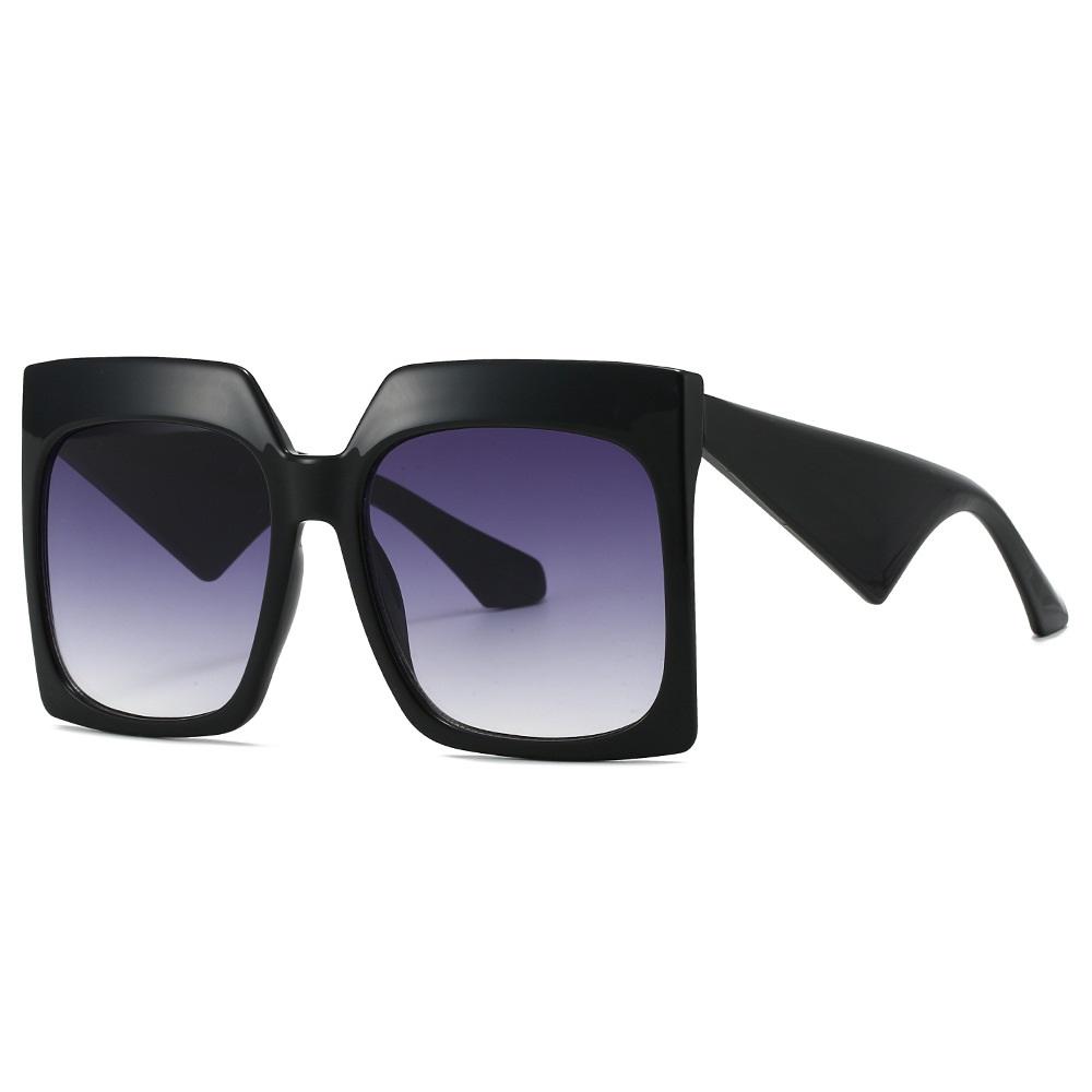 New Square Women Fashion Sunglasses UV400 Retro Oversized Gradient Lens Casual Big Size Sun Glasses for Men and Women