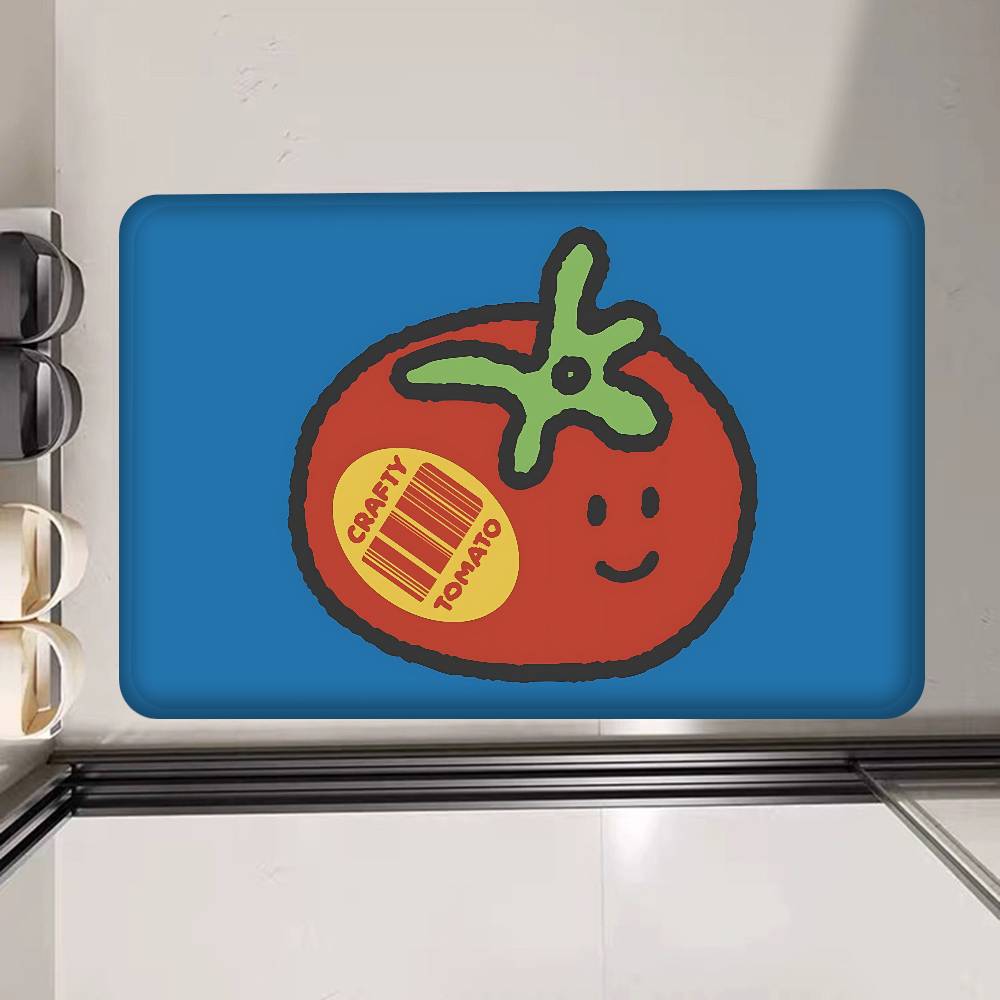 Cartoon tomato pattern Entrance Door Mat Nordic Style Home Doormat Bathroom-Toilet Mats Bedroom Hotel Decor Mat