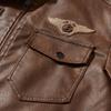 Leather Jacket Men's Autumn and Winter New Leather Jacket Fashion Trend Motorcycle Korean Version Slim PU Stand Collar Jacket Men's Clothing