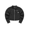 Solid Color Slim Fit Casual Full Zip Long Sleeve Outdoor Work Multi Pocket Shirt Jacket Women Jackets Black T11W423401F-BK