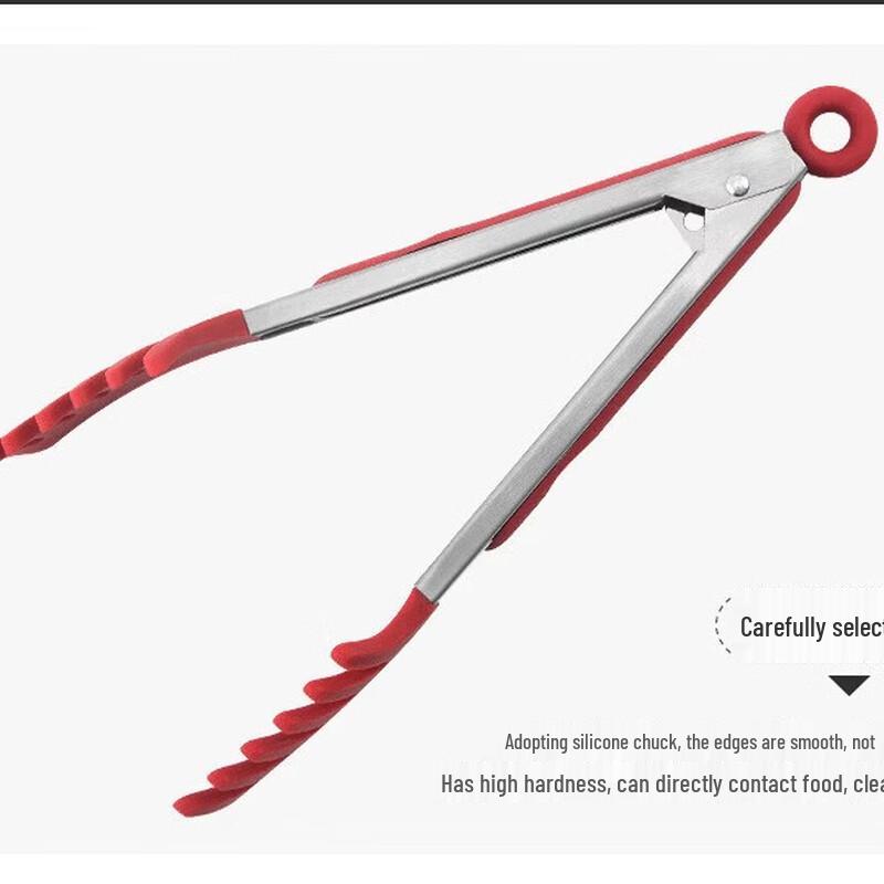 Wutuo Silicone Stainless Steel Food Tongs
