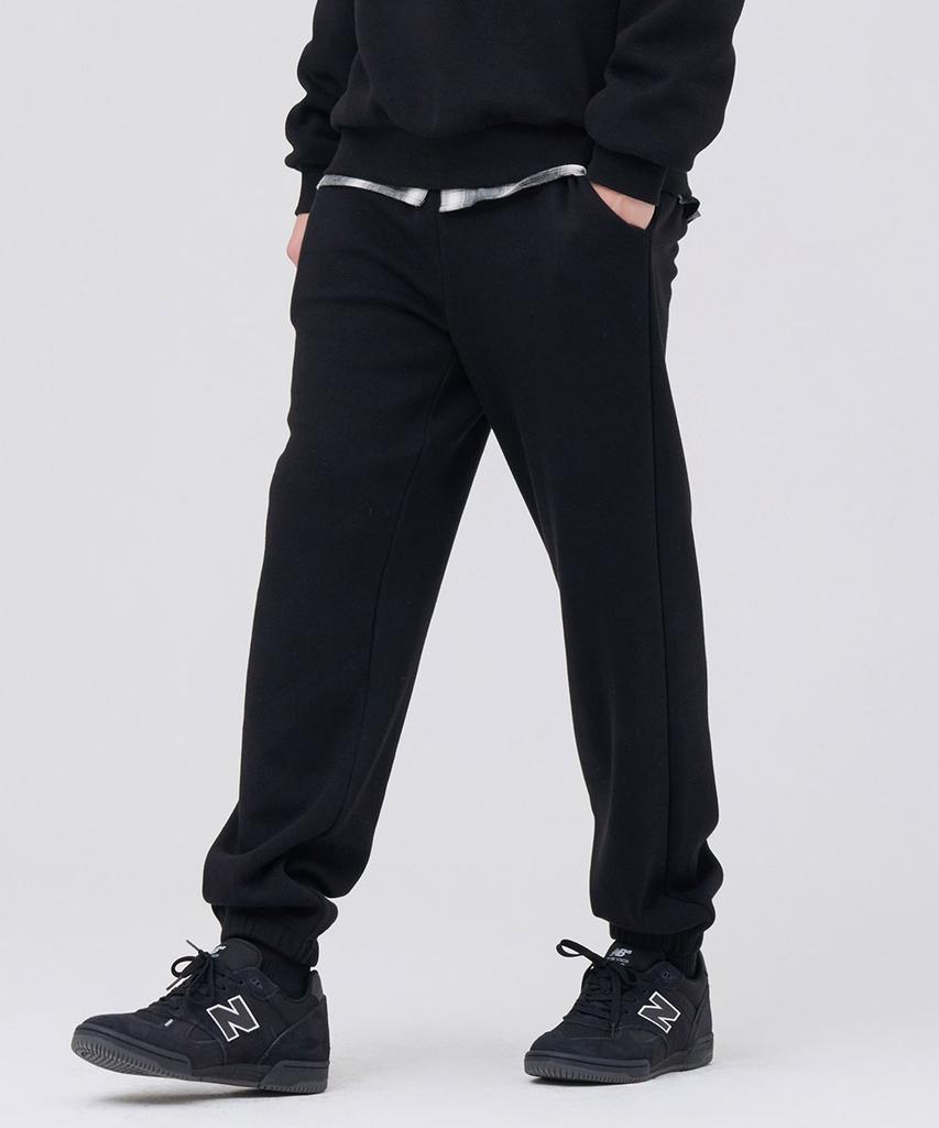 CHASECULT Unisex Mink Fleece-Lined Jogger Pants - Black