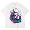 230 Gsm 100% Cotton Jujutsu Kaisen V59 Gojo Print Unisex Heavy Cotton T Shirt