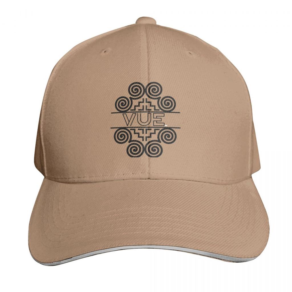 hmong symbol with last name Baseball Cap Trucker Cap Custom Cap Sun Hat For Children Sun Unisexs Tennis Womens