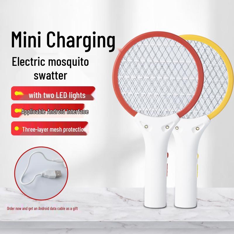 Portable Mini USB Electric Mosquito Swatter for Home & Car