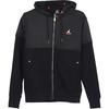 Veste à capuche zippée de sport décontractée d'extérieur Color Block pour hommes vestes Noir 637261-011