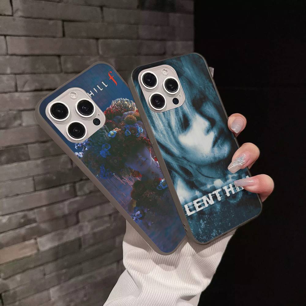 Silent H-Hill Horror Game Phone Case For IPhone 17 16 15 11 12 13 14 Pro Max Soft Corrugated Silicone Cover Case