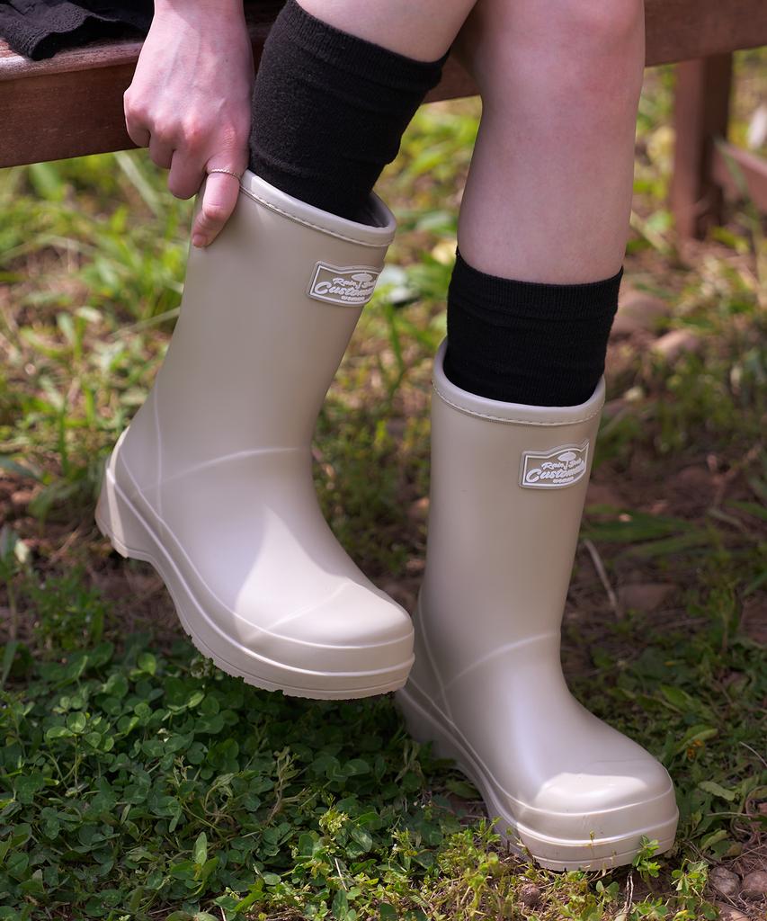 Customade Woman 3.5Cm Platform Mid-Length Rain Boots Helen (Cw0068Be)
