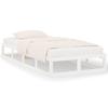 Solid Wood Bed White 90 X 200 Cm