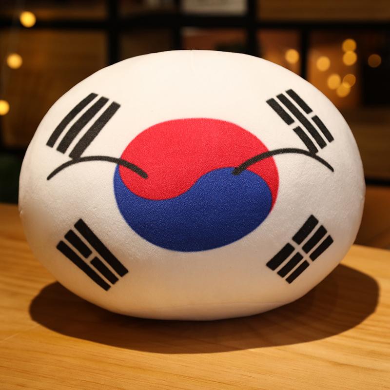 10-40cm Kawaii Countryball Peluche Remplie Polandball Un Usa Ussr France Russie Uk Japon Eu Canada Ita Ru Oreiller de Canapé Pendentif